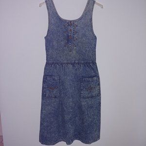 Mizz Lizz Denim Jumper Dress size 6